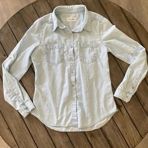Light denim button down